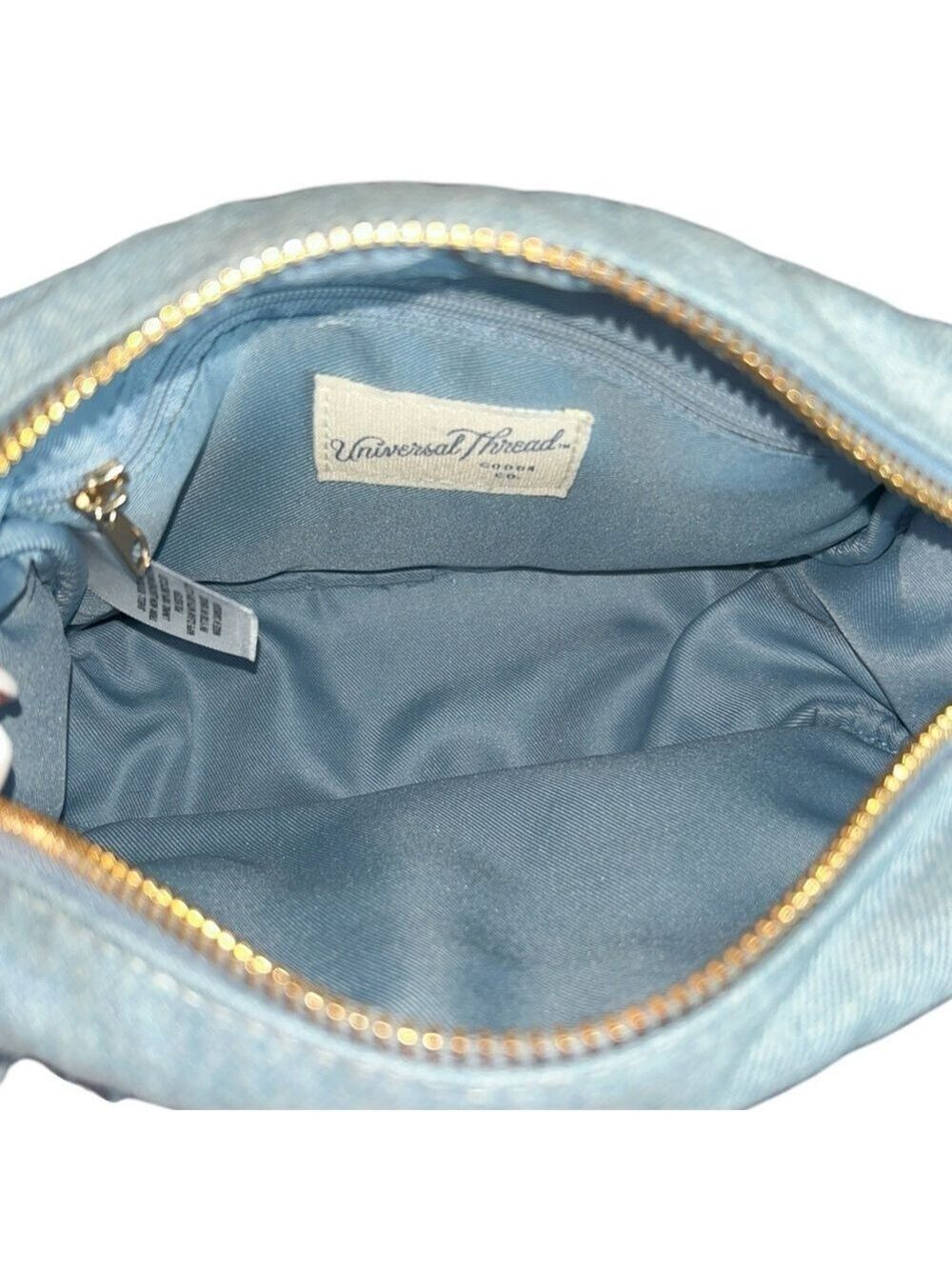Distressed Denim Blue Crossbody Shoulder Bag Small Fringe Boho
Universal Thread - Picture 5 of 7